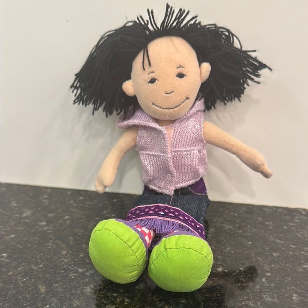 Groovy Doll-Manhattan Toys- Green and Purple Doll with Cheerful Expression